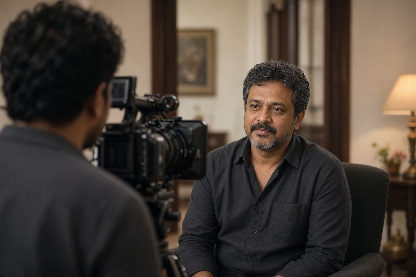 A quiet project conversation in a Chennai office, shown as a visual study